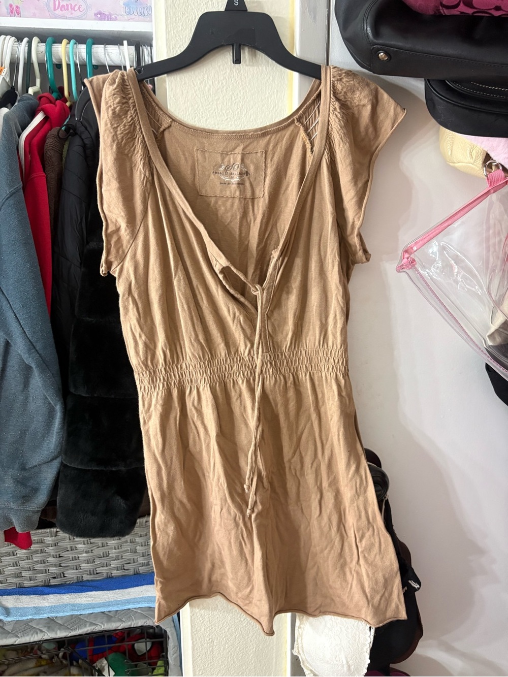 Twenty8Twelve Soft Taupe Crewneck Top